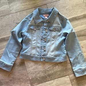 NWOT Squeeze Crop Denim Jacket